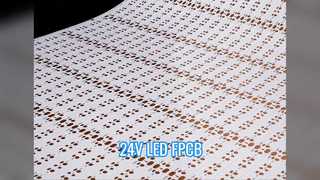 24V LED स्ट्रिप फ्लेक्सिबल सर्किट बोर्ड 2835 60LEDs