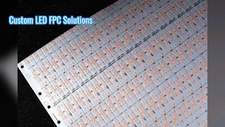 40आर स्थिर प्रदर्शन 24वी 2835 एलईडी पट्टी | 8 मिमी 120डी डबल-पक्षीय एलईडी एफपीसीबी बोर्ड