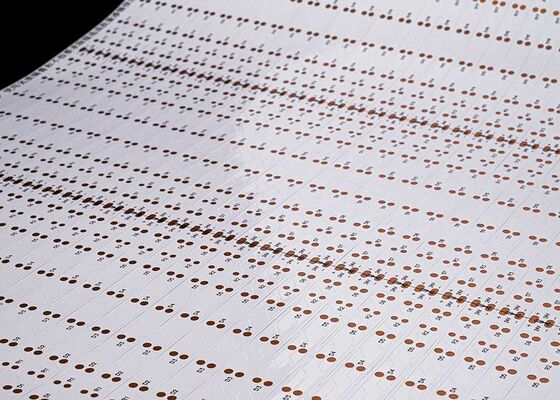 खरीदें एलईडी पट्टी प्रकाश व्यवस्था के लिए 24 वी डबल पक्षीय सफेद फिल्म लचीला सर्किट बोर्ड एफपीसीबी online manufacture