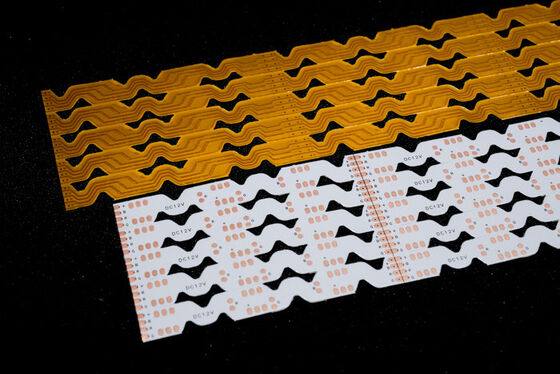 खरीदें डबल लेयर एलईडी स्ट्रिप एफपीसी आग सुरक्षा स्तर वी0 और अनुकूलन योग्य लचीला मुद्रित सर्किट बोर्ड के साथ online manufacture