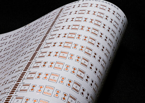 डबल-साइडेड फ्लेक्सिबल एलईडी सर्किट बोर्ड, फायर प्रोटेक्शन लेवल V0 और एलईडी स्ट्रिप्स के लिए कस्टमाइज़ेबल FPC बोर्ड