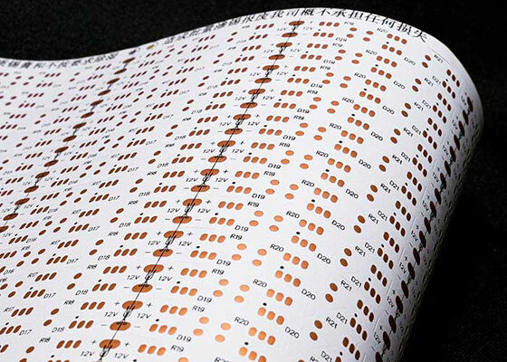 एलईडी अनुप्रयोगों के लिए ओएसपी एंटीऑक्सिडेंट के साथ 12 वी डबल-साइड फ्लेक्सिबल एलईडी स्ट्रिप सर्किट बोर्ड