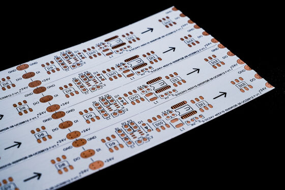 दो तरफा फिल्म कोटिंग और ओएसपी एंटीऑक्सिडेंट के साथ एलईडी स्ट्रिप्स के लिए डबल लेयर फ्लेक्सिबल पीसीबी