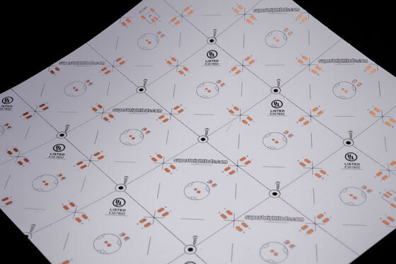 अनुकूलन योग्य एलईडी लाइट स्ट्रिप एफपीसी के लिए अग्नि सुरक्षा स्तर V0 के साथ डबल परत लचीला मुद्रित सर्किट बोर्ड